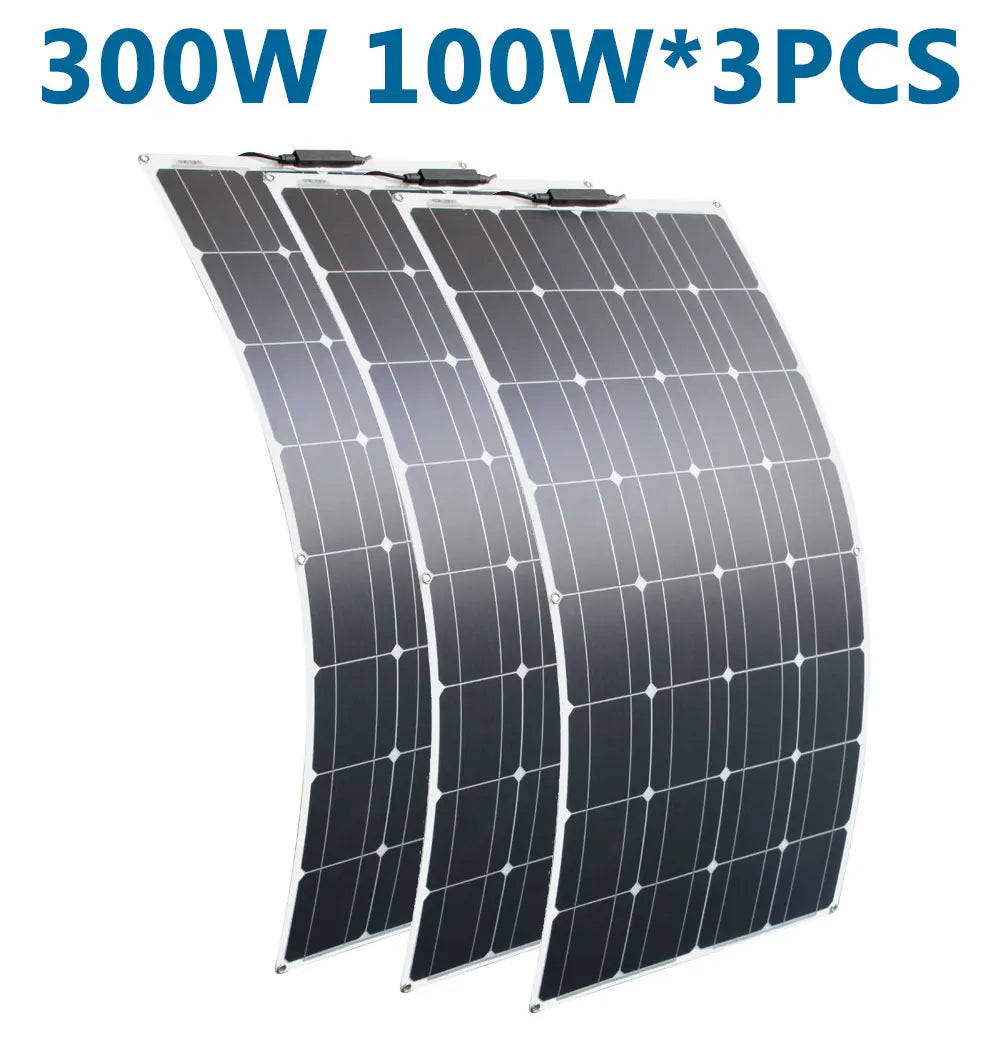 Flexible Solar Panel 100W & 200W - 12V Camper & Shed Charging