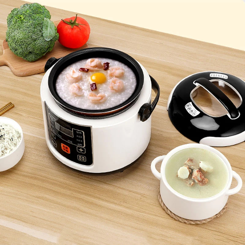 12V/24V Car Rice Cooker - 2L Multicooker for Trucks & Road Trips