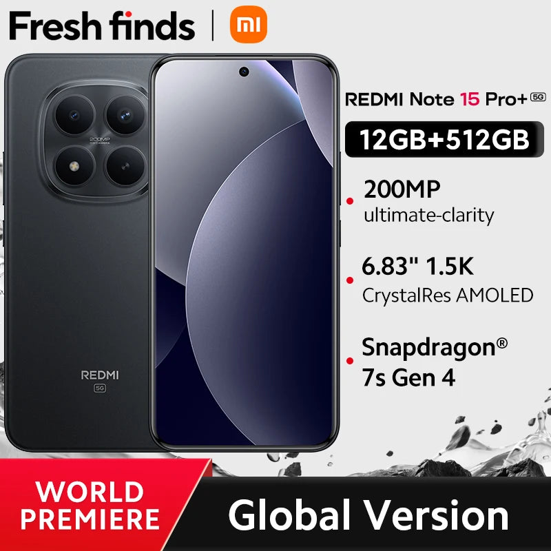 Xiaomi Redmi Note 15 Pro+ 5G - Global Version, Snapdragon