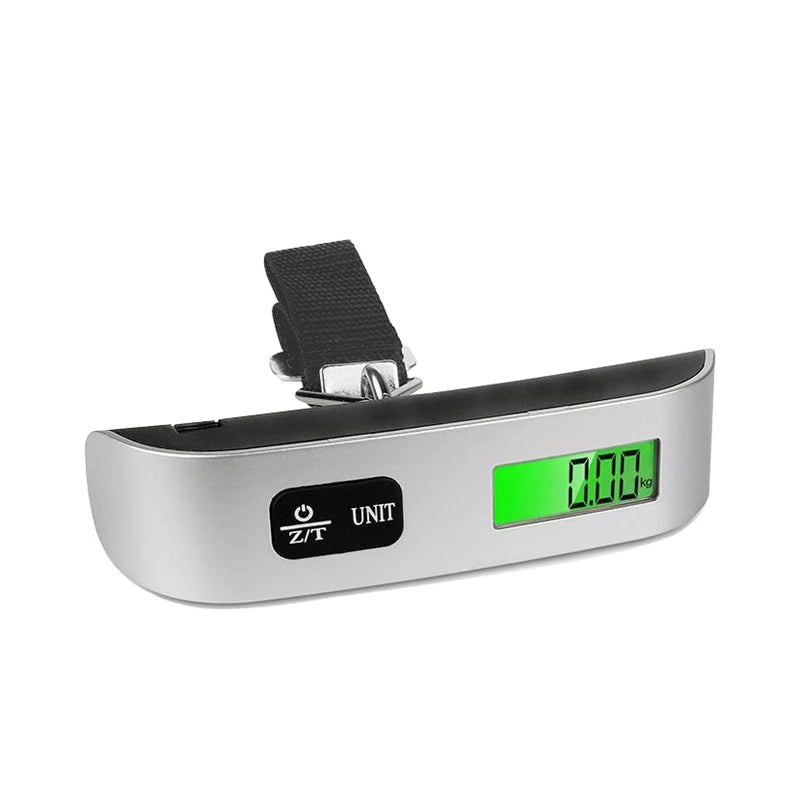 Backlit display on the digital luggage scale