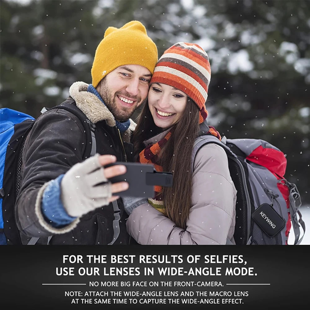 2-in-1 Phone Camera Lens Kit - Wide Angle & Macro Clip-On Lens