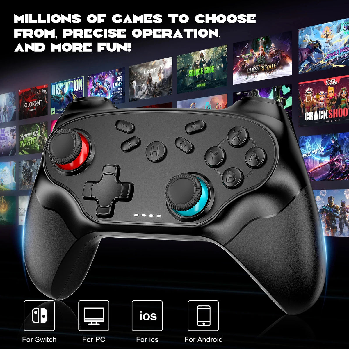 Universal Wireless Game Controller - Switch, iOS, Android & PC