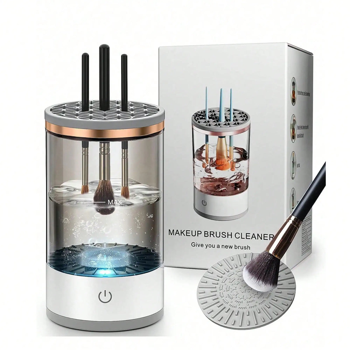 Electric Makeup Brush Cleaner - Spin Wash & Dry Machine