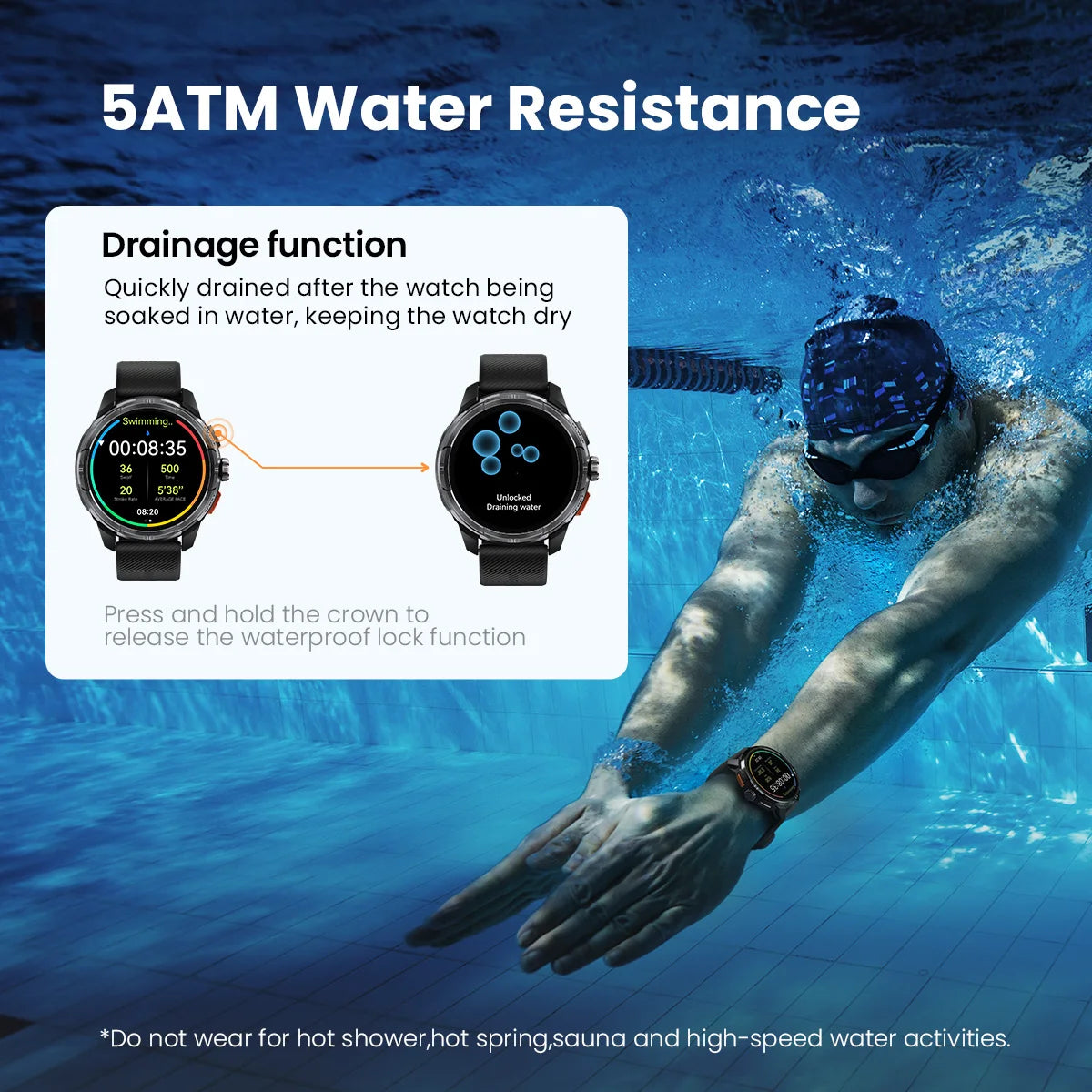 HAYLOU Solar Ultra GPS Smartwatch - 1.6" AMOLED, 5ATM Waterproof