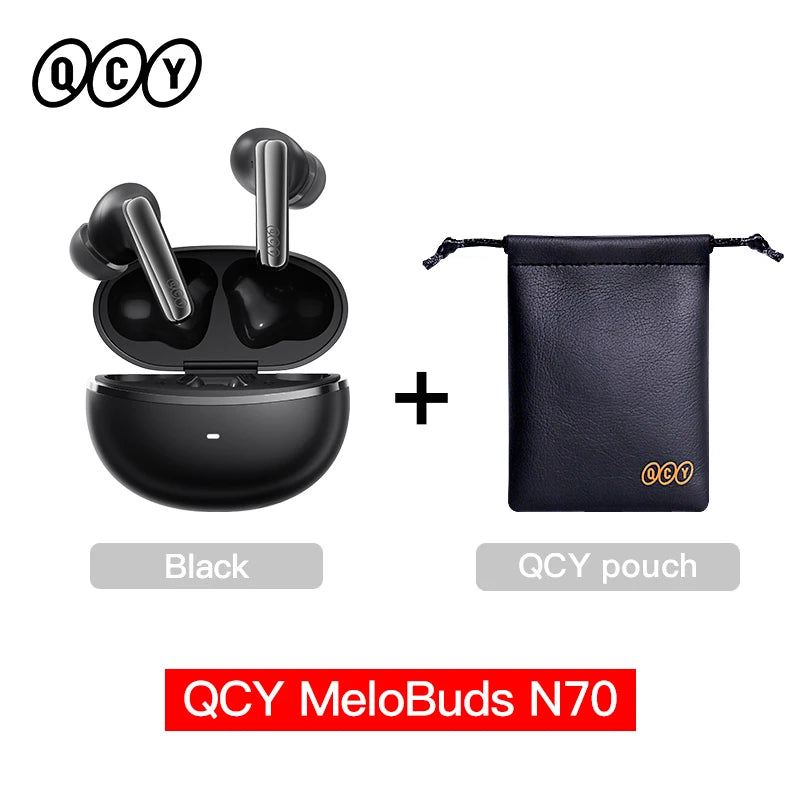 QCY MeloBuds N70 Earbuds - Adaptive ANC, LDAC Hi-Res Audio