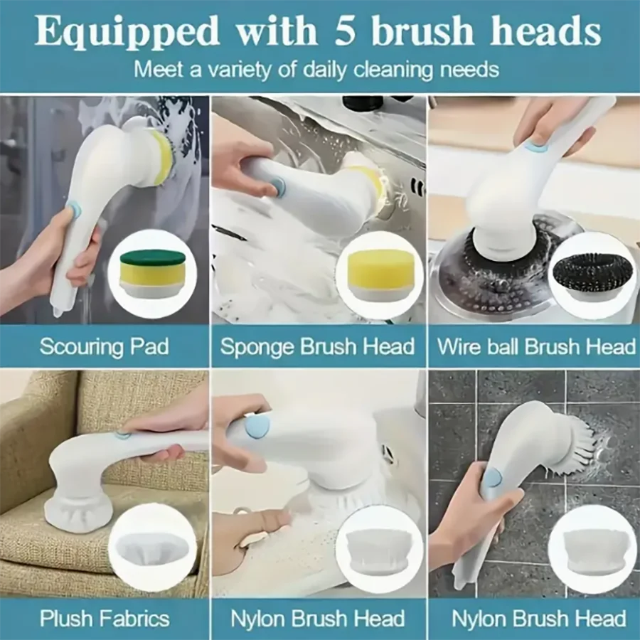 Electric Spin Scrubber - Cordless Power Cleaning Brush
