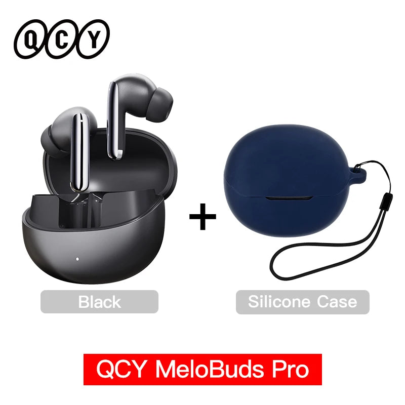 QCY MeloBuds Pro Earbuds - 46dB Hybrid ANC, Bluetooth 5.3