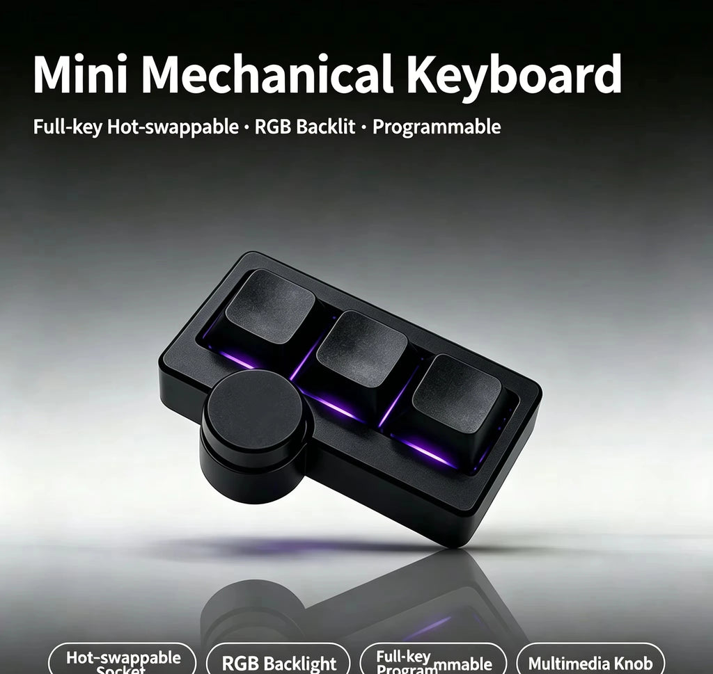 Hot-Swappable RGB Mini Mechanical Keyboard