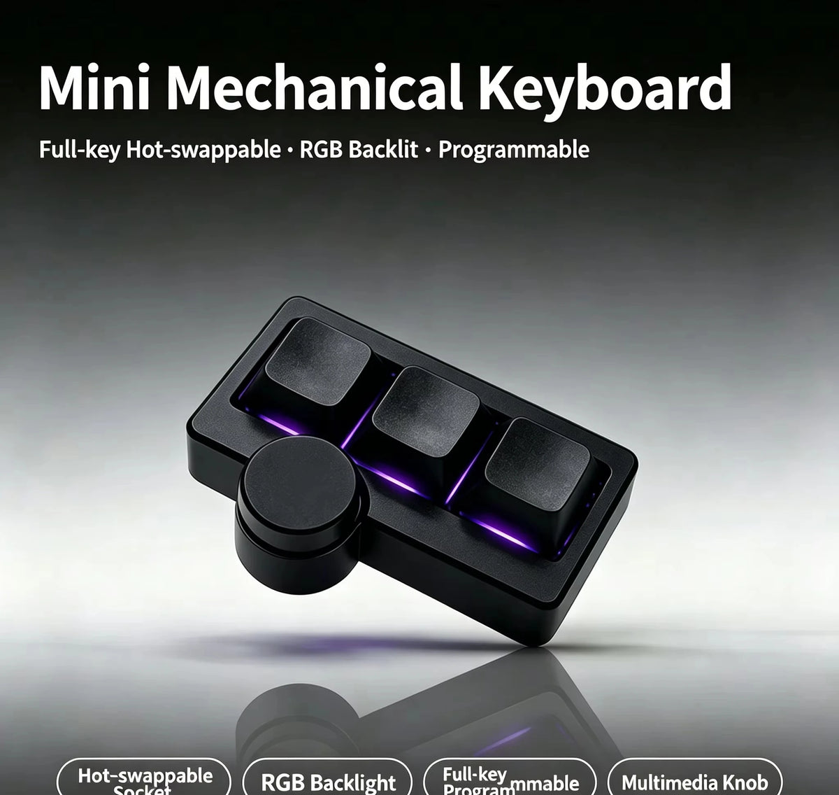 Hot-Swappable RGB Mini Mechanical Keyboard