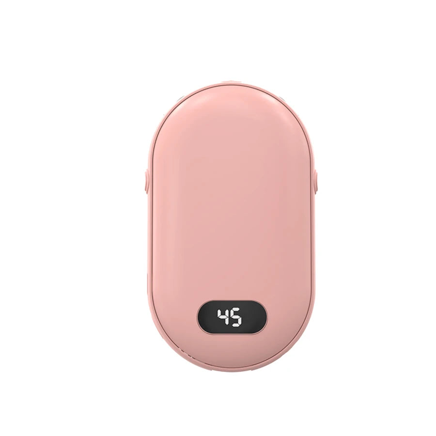Rechargeable Hand Warmer - Double-Sided Electric Pocket Warmer & Power Bank