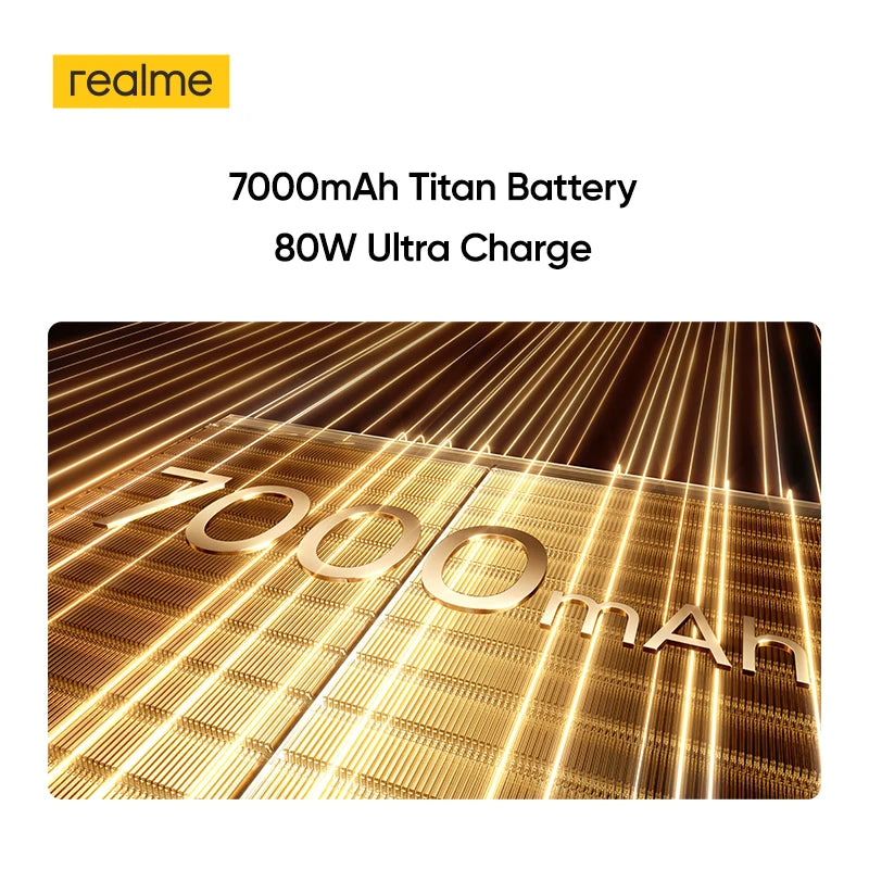 7000mAh Titan battery with 80W ultra charge