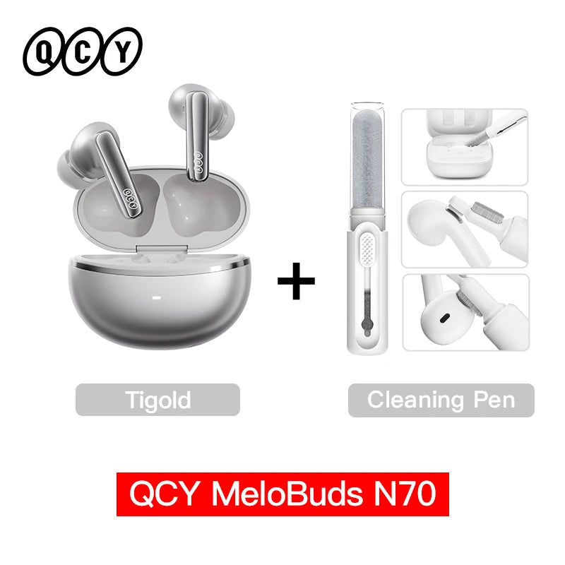 QCY MeloBuds N70 Earbuds - Adaptive ANC, LDAC Hi-Res Audio