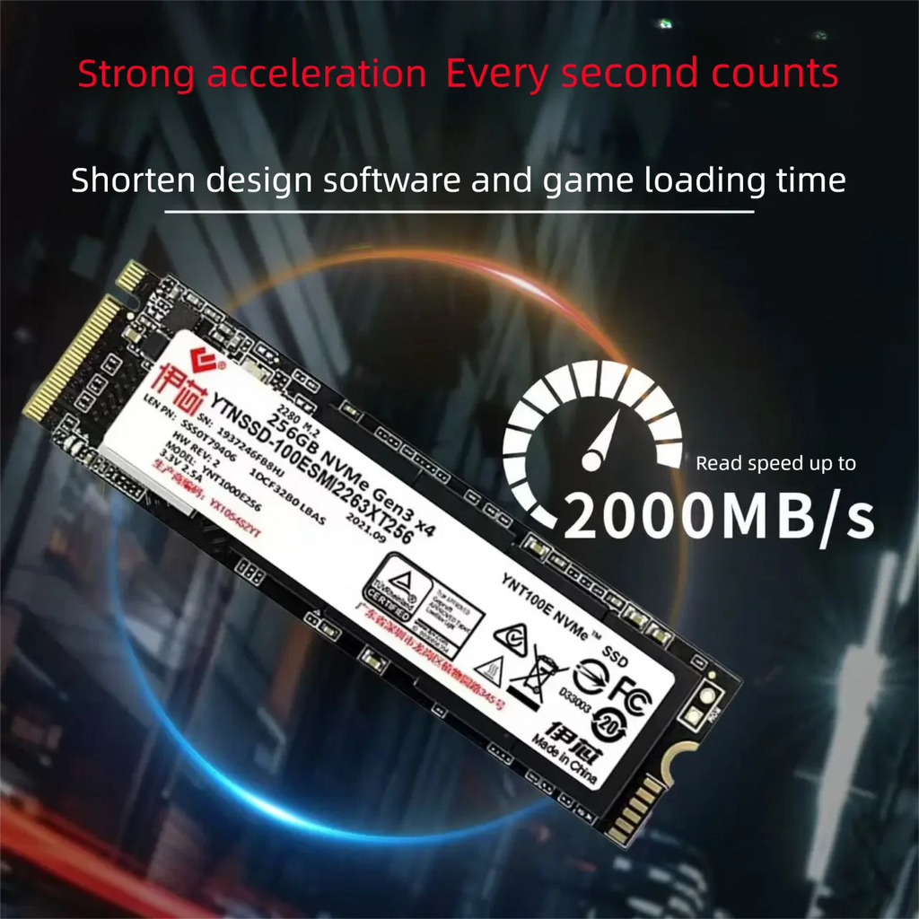 YIXIN M.2 NVMe SSD - detail view