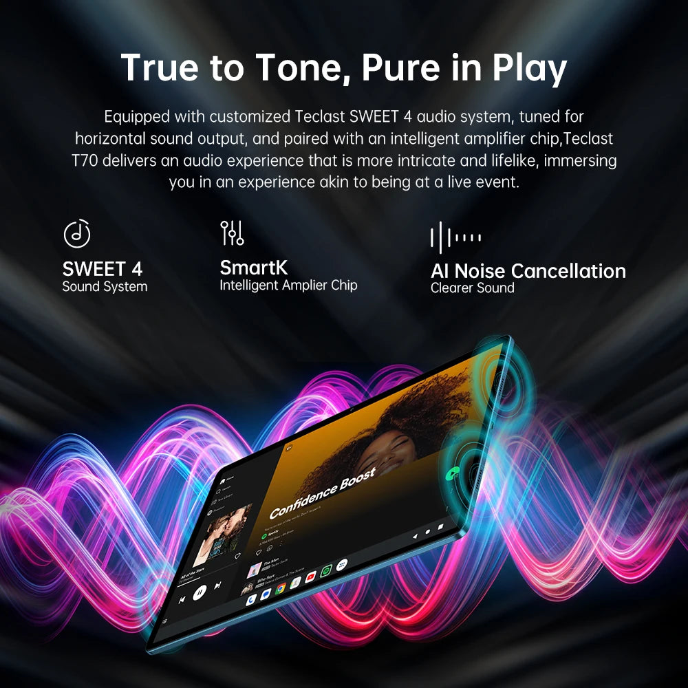 Teclast T70 Tablet - 14" 2K Display, Helio G100, 10000mAh