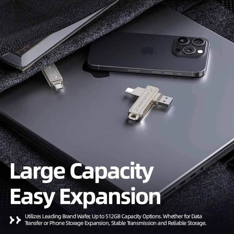 MOVESPEED USB-C OTG Flash Drive - 64GB to 512GB, 150MB/s