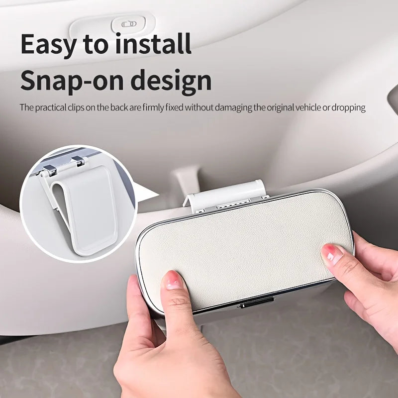 Multifunctional Car Trash Can with Lid - Hanging Car Organizer