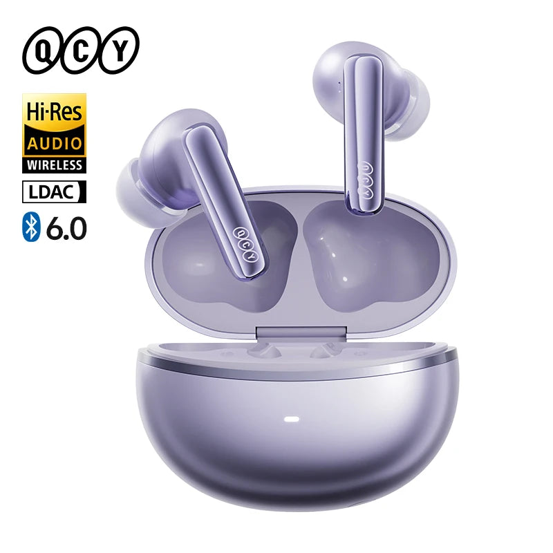 QCY MeloBuds N70 Earbuds - Adaptive ANC, LDAC Hi-Res Audio