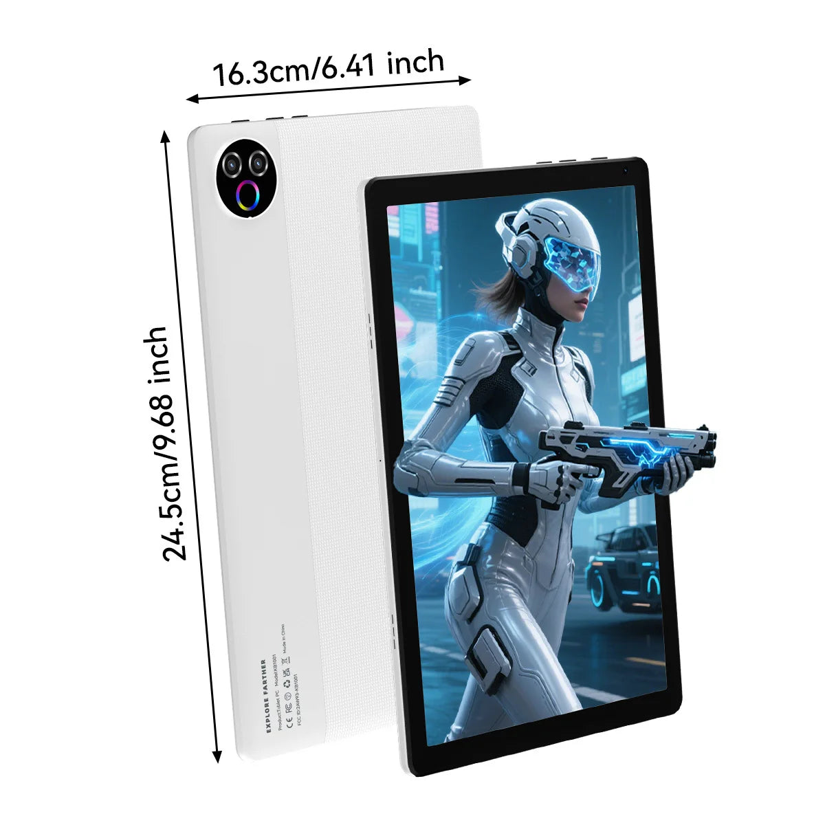 URAO 10" Android 15 Tablet - GMS Certified, 64GB & 128GB