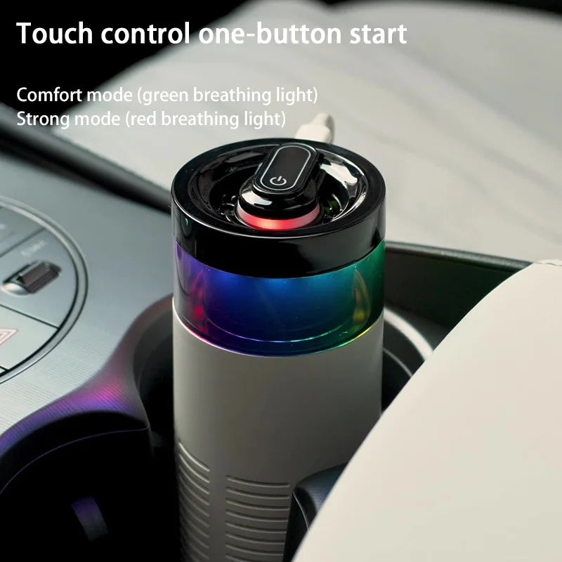 Car Air Purifier - Negative Ion with Ambient Light