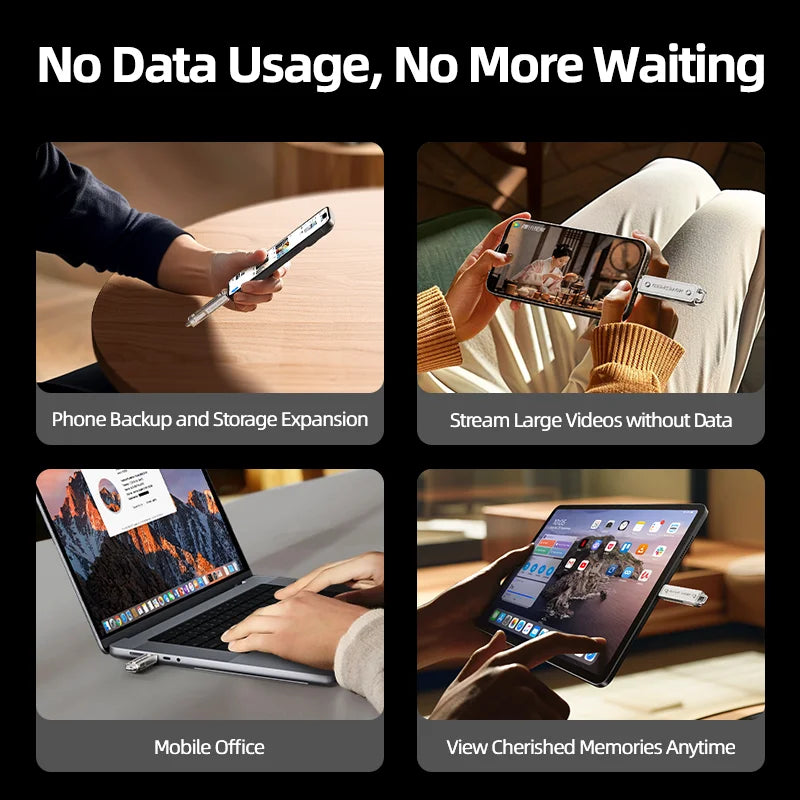 MOVESPEED USB-C OTG Flash Drive - 64GB to 512GB, 150MB/s