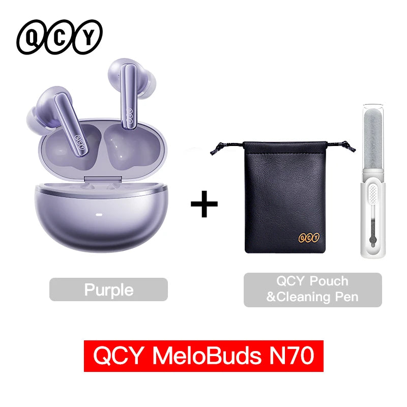QCY MeloBuds N70 Earbuds - Adaptive ANC, LDAC Hi-Res Audio