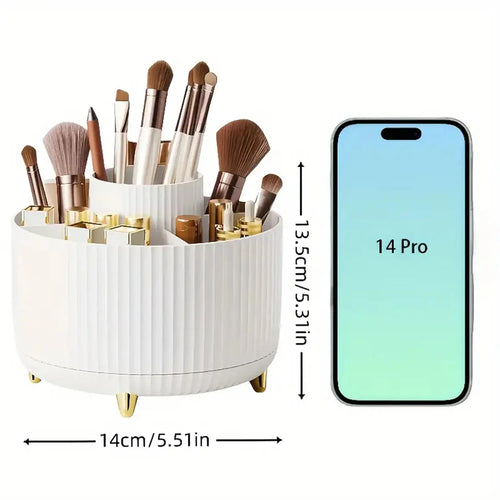 360 Rotating Makeup Organizer - detail view