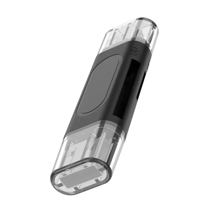 Dual-Port SD & TF Card Reader - USB-A and USB-C