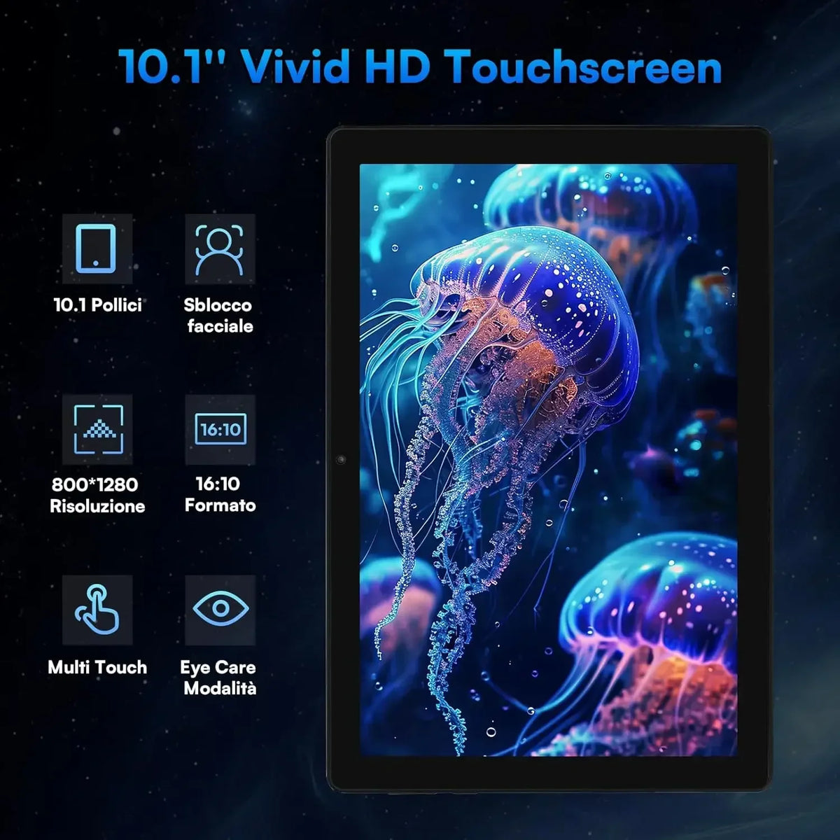 URAO 10" Octa-Core Android 15 Tablet - Dual SIM 4G