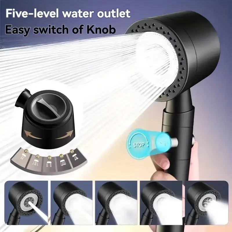 Filtered High-Pressure Shower Head - detail view
