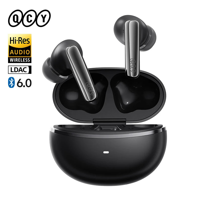 QCY MeloBuds N70 Earbuds - Adaptive ANC, LDAC Hi-Res Audio