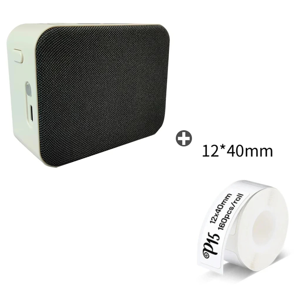 MarkLife P15 Mini Label Printer - Bluetooth Thermal, No Ink