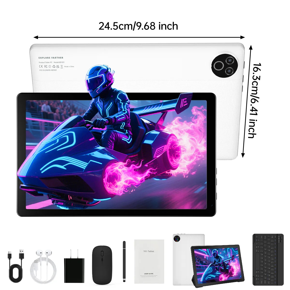 URAO 10" Android 15 Tablet - GMS Certified, 64GB & 128GB