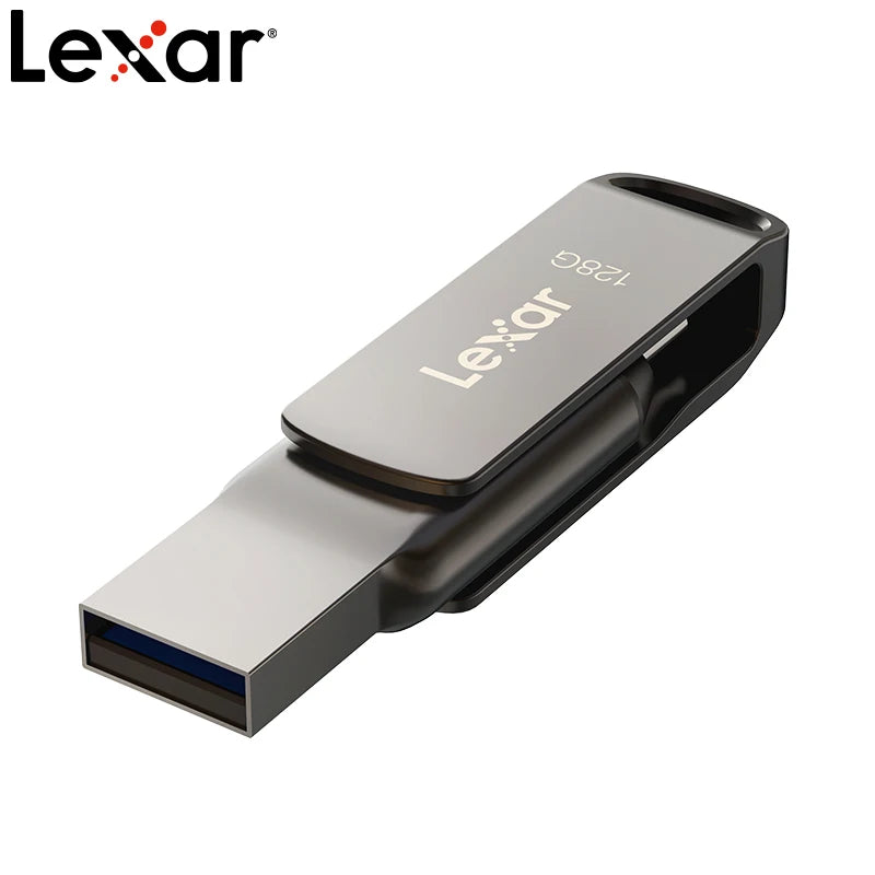 Lexar D400 USB-C Flash Drive - 32GB to 256GB Dual Slot