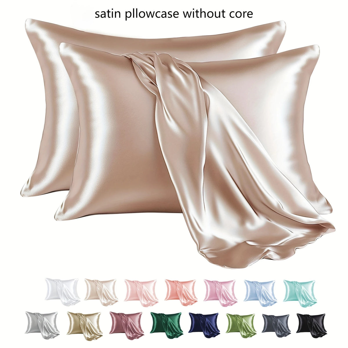 Satin Pillowcase Set (2 Pack) - detail view