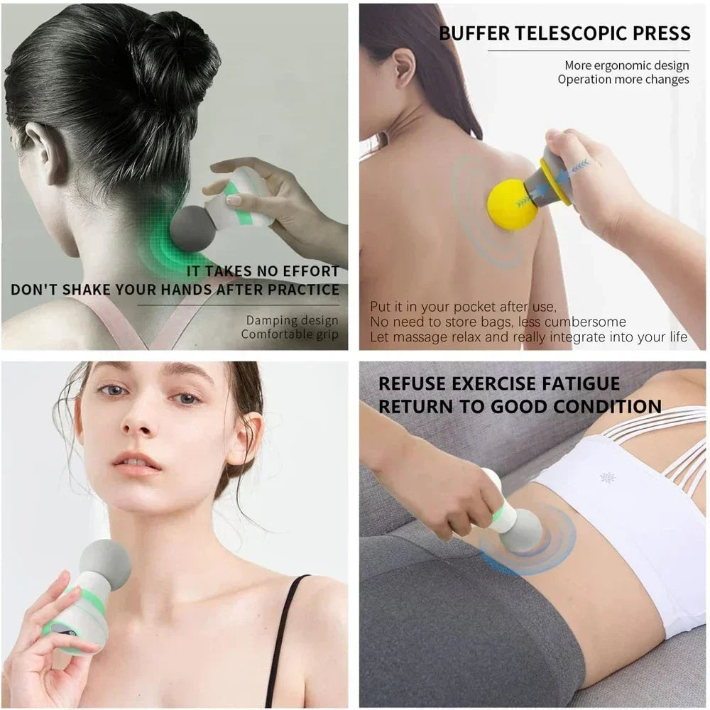 Mini Massage Gun - Ultra-Quiet Deep Tissue Percussion