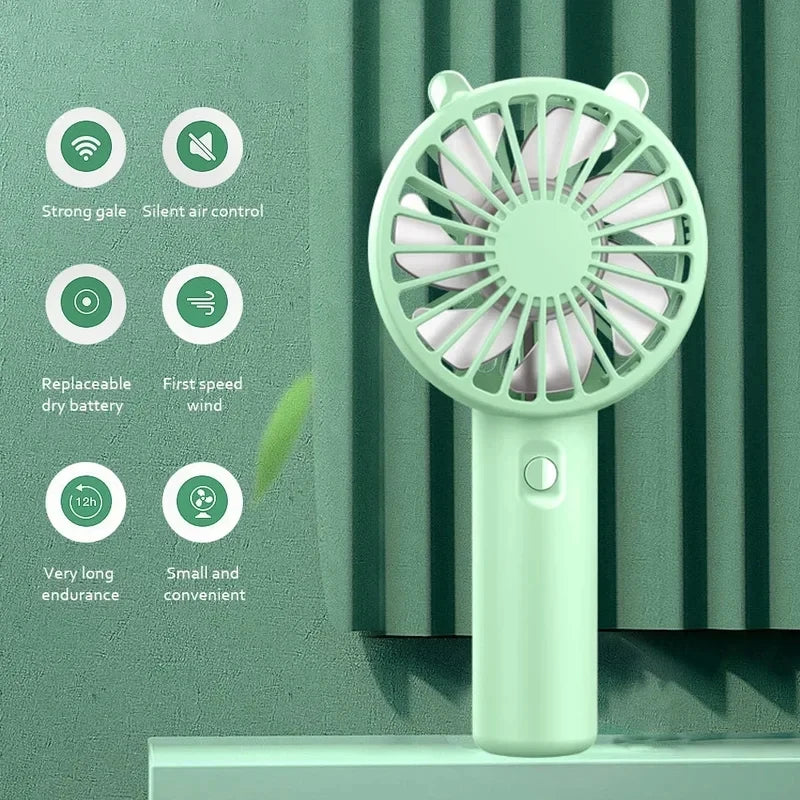 Rechargeable Handheld & Desk Fan - Silent