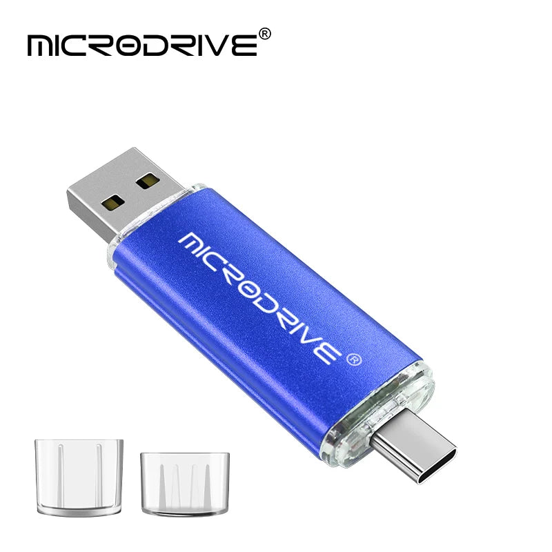 Type-C OTG Flash Drive - Dual Connector, 4GB to 128GB