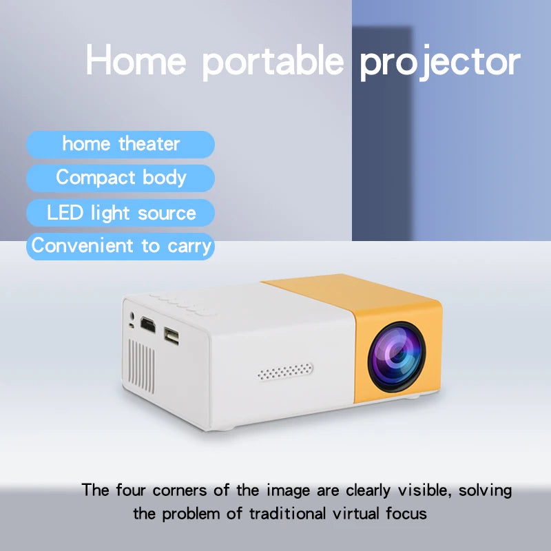 Mini Portable HD Projector - Home Theater On the Go