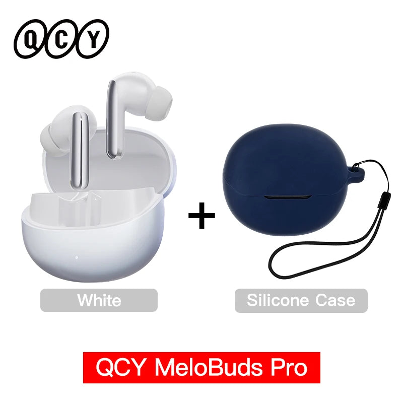 QCY MeloBuds Pro Earbuds - 46dB Hybrid ANC, Bluetooth 5.3