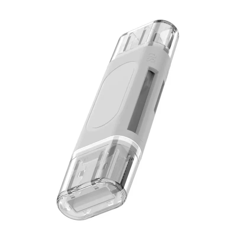 Dual-Port SD & TF Card Reader - USB-A and USB-C