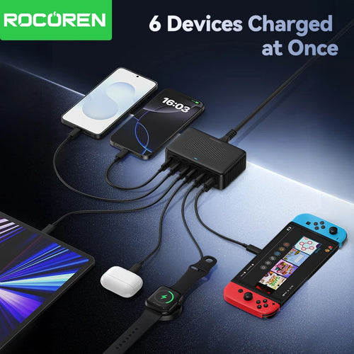 100W GaN Charging Station - detail view