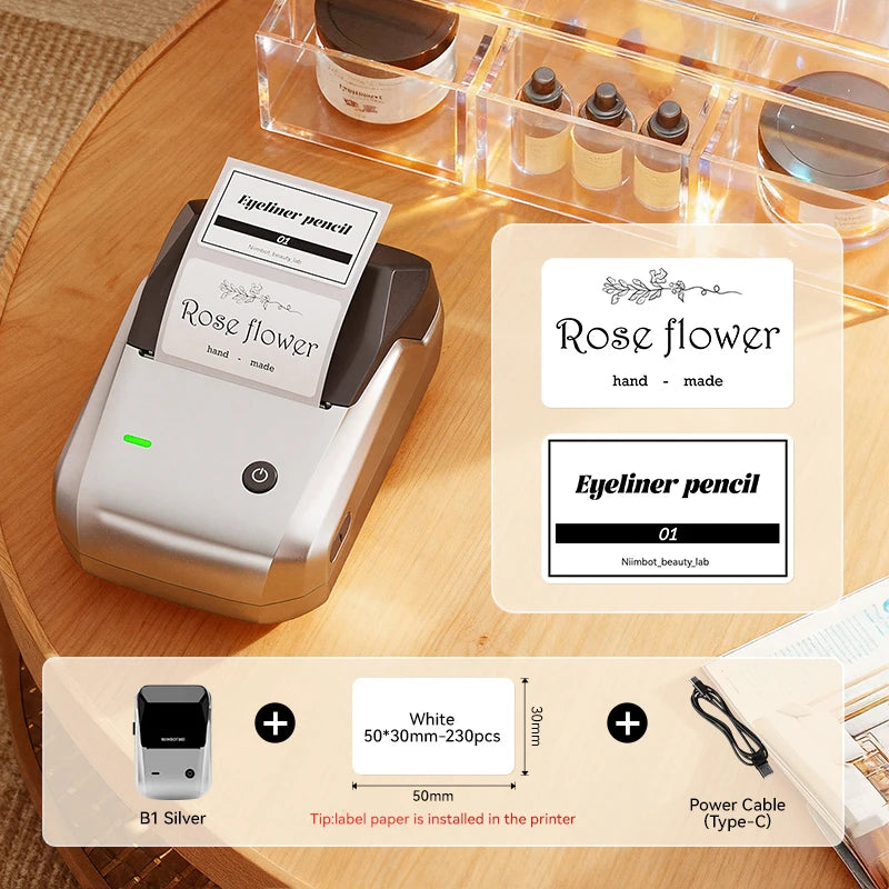 NIIMBOT B1 Label Printer - 2" Bluetooth Thermal with Tape