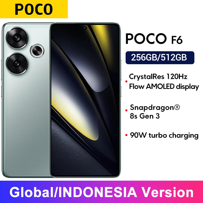 POCO F6 5G - Snapdragon Flagship Performance, 120Hz Flow AMOLED