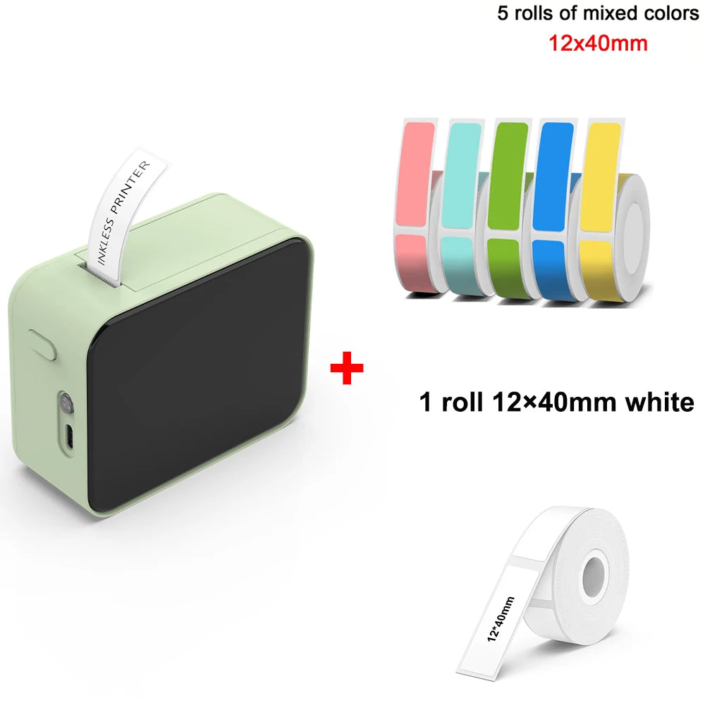 MarkLife P15 Mini Label Printer - Bluetooth Thermal, No Ink