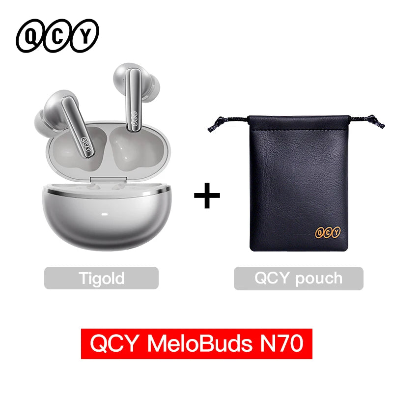 QCY MeloBuds N70 Earbuds - Adaptive ANC, LDAC Hi-Res Audio