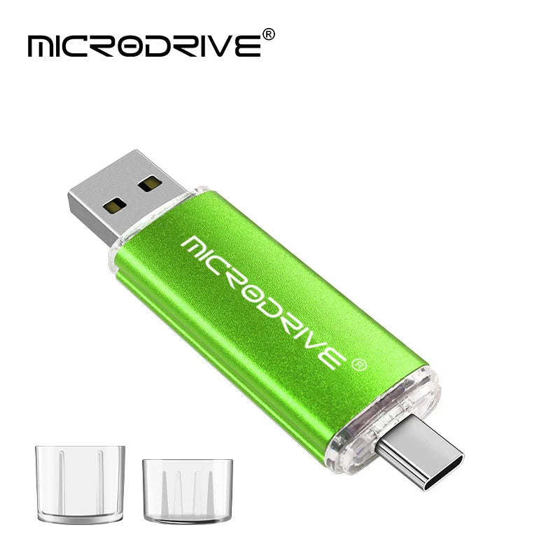 Type-C OTG Flash Drive - Dual Connector, 4GB to 128GB