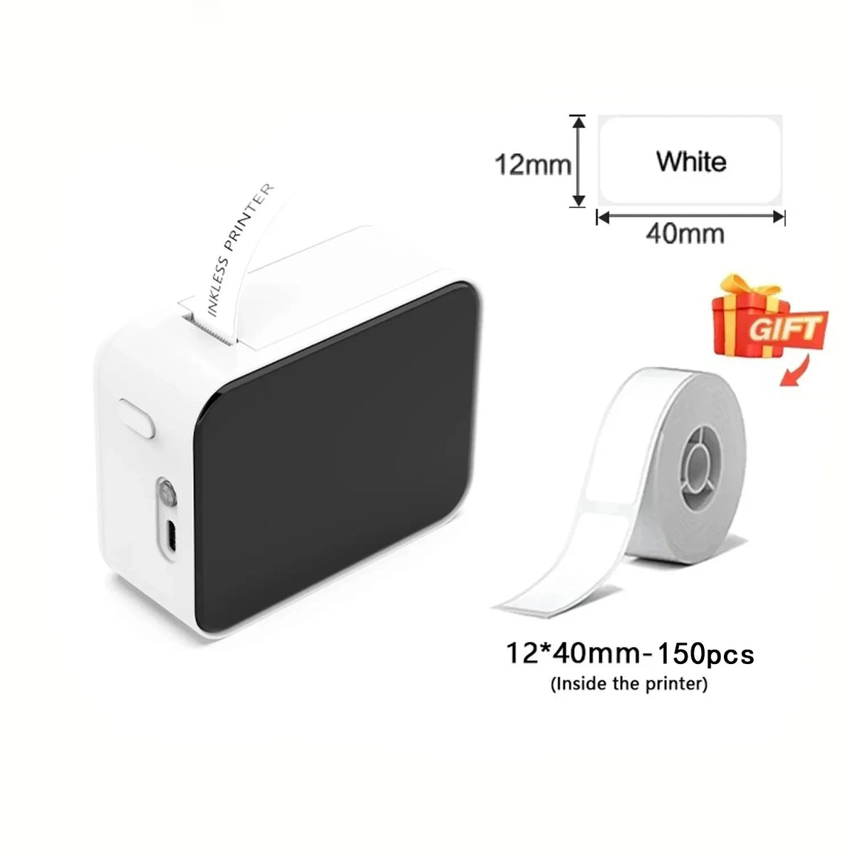 MarkLife P15 Mini Label Printer - Bluetooth Thermal, No Ink