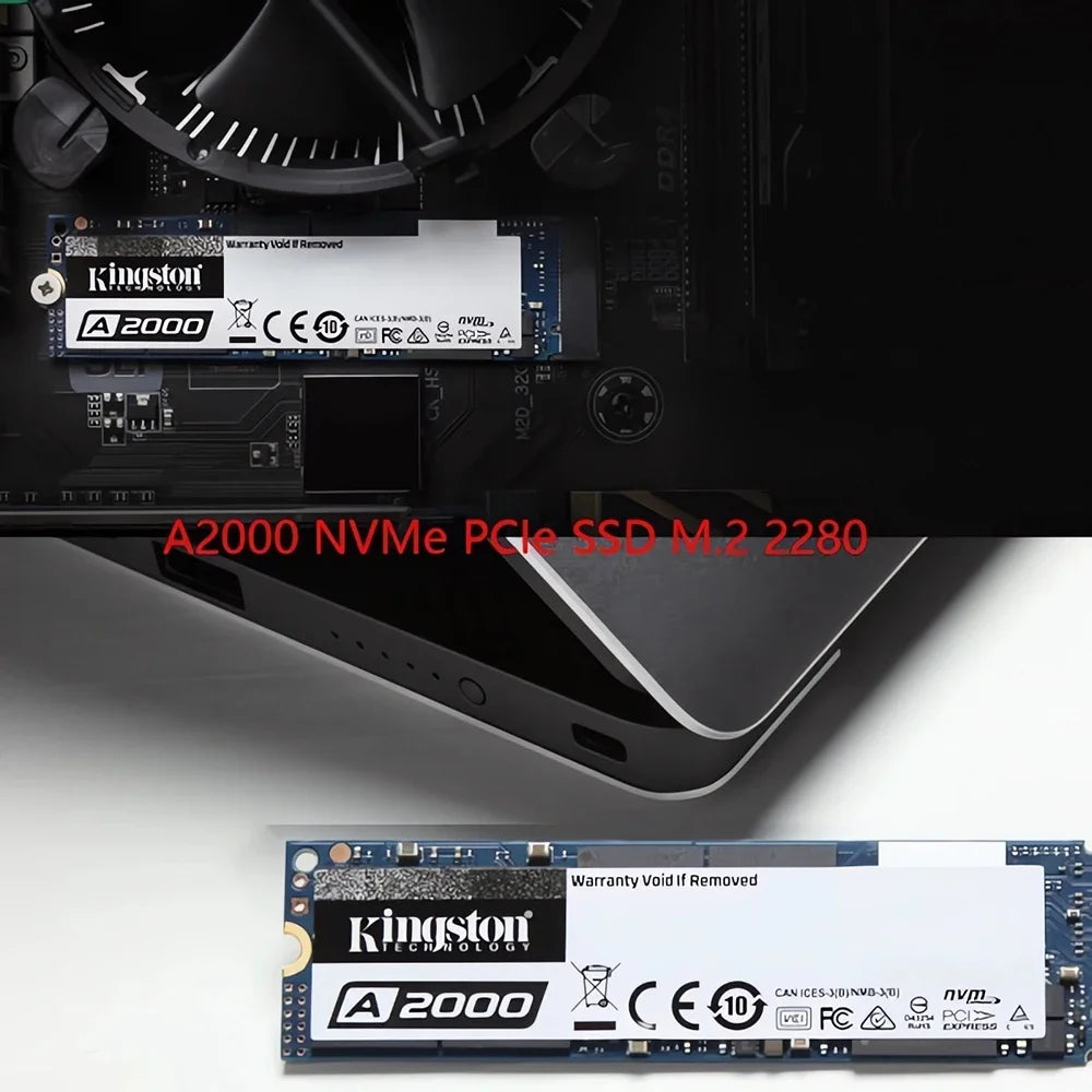 Kingston A2000 NVMe SSD - 250GB to 1TB M.2 2280