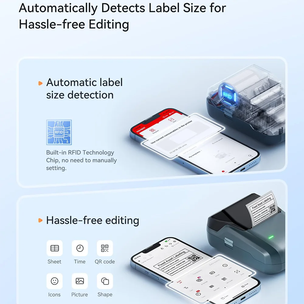 NIIMBOT B1 Label Printer - 2" Bluetooth Thermal with Tape