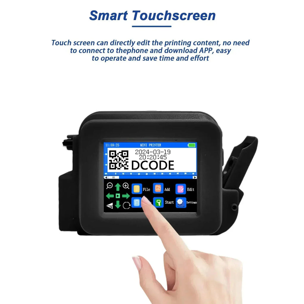DCODE XMINI Handheld Inkjet Printer - 12.7mm Portable Coder